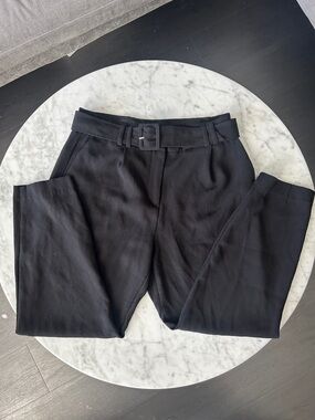 Express women’s  Black Tailored Belted Pants size 6S
